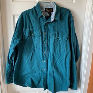 Browning Men’s XL Button Down Shirt Real Long Sleeve Cotton Hunting